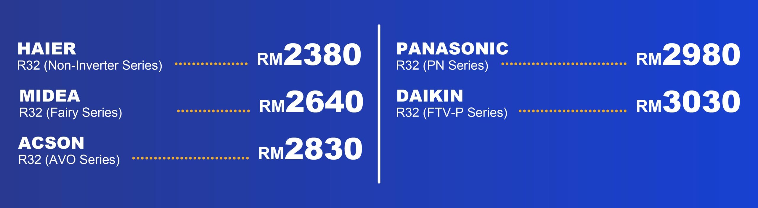 HARGA AIRCOND Sept 2026-non2.5